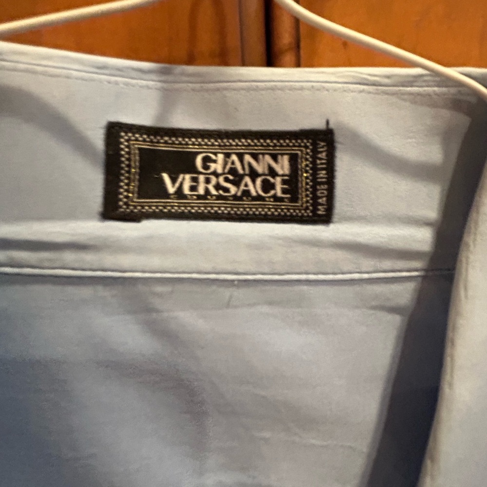 Gianni Versace Light Blue Shirt